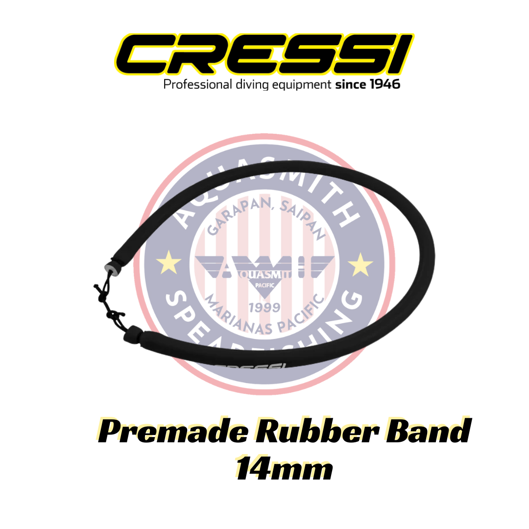 Cressi Premade Rubber Band 14 mm BK