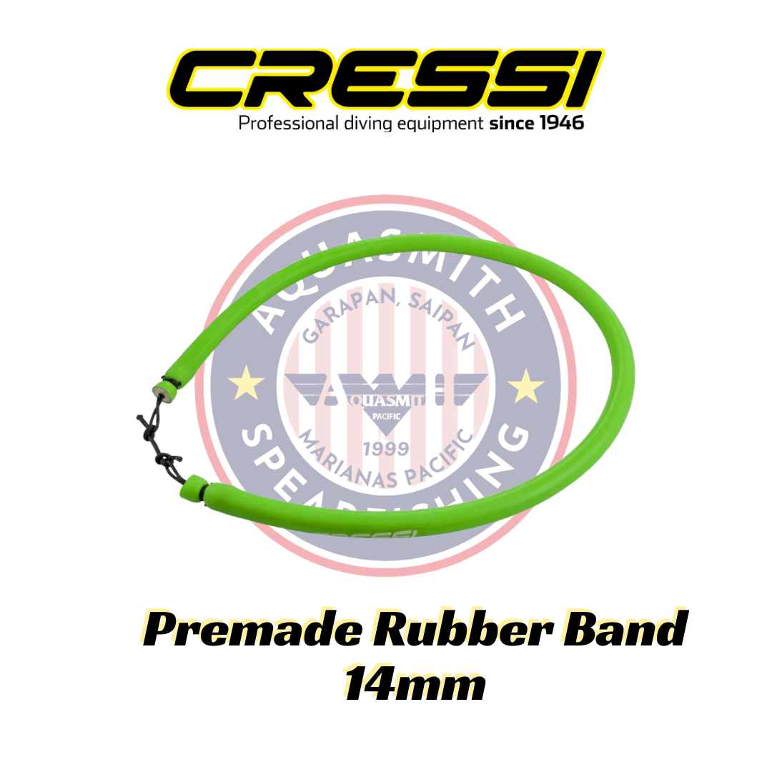 Cressi Premade Rubber Band 14 mm LIME