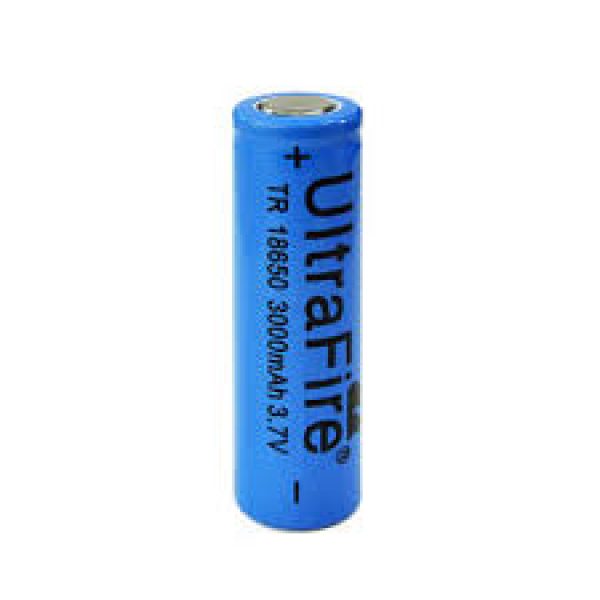 3.7V 18650 3000Mah Rechargeable Li-Ion Flat Top Battery Flash Lights
