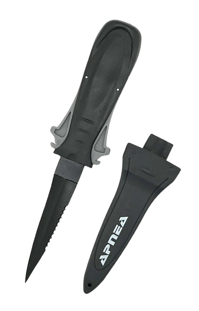 APNEA Spearfishing Knife Teflon Coated Blade - 9cm