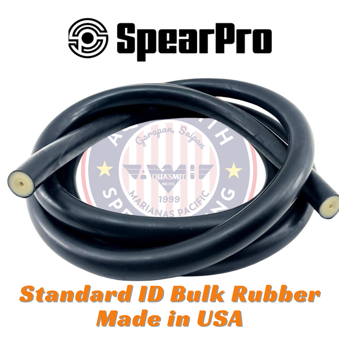 SpearPro 14mm(9/16") Bulk Rubber Black/Amber (Price Per Inch)