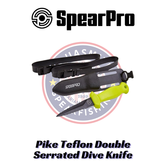 SpearPro Pike Teflon Double Serrated Dive Knife