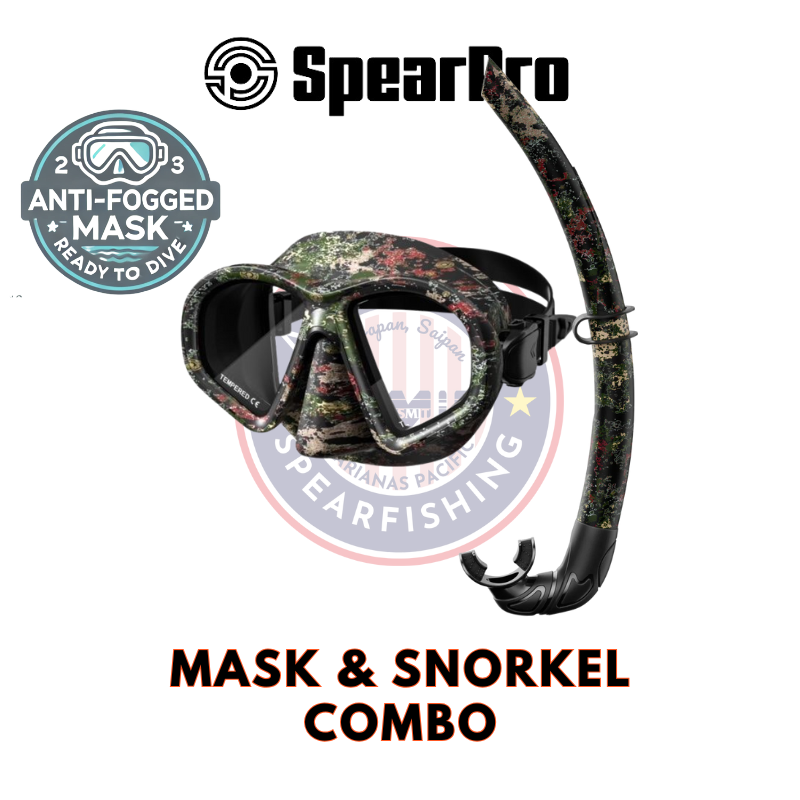 SpearPro Venom Mask & Snorkel Combo | Spearfishing & Diving Mask