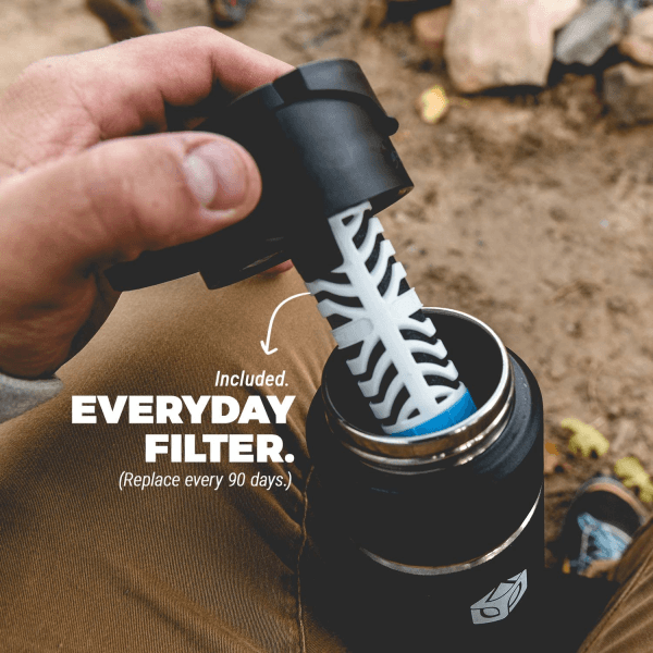 Aquamira Shift 24Oz Filter Bottle (Citrus) - Blu Survival / Camping