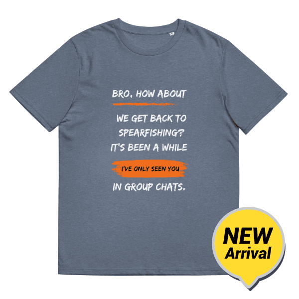 Back To Gaga Organic Cotton T-Shirt Dark Heather Blue / S