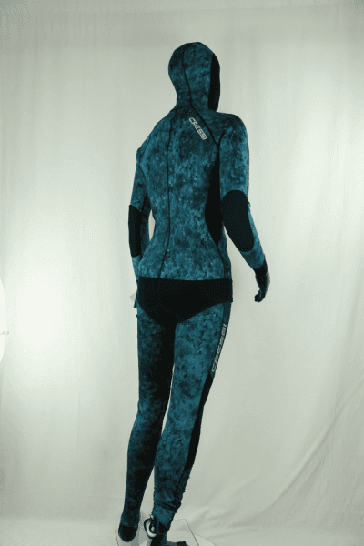 Cressi Blue Hunter 2 Pcs Mm Camouflage Wetsuits(Only Top) Wetsuit / Rashguard