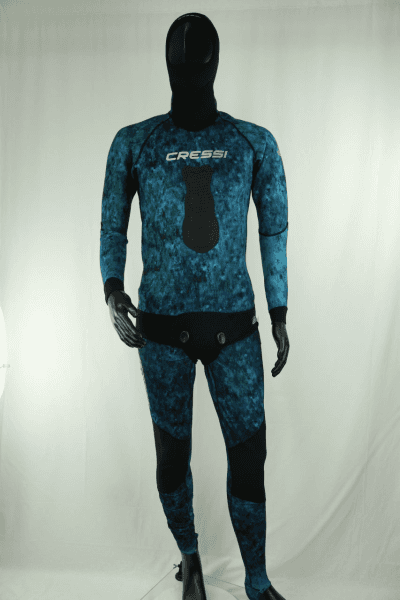 Cressi Blue Hunter 2 Pcs Mm Camouflage Wetsuits(Only Top) Wetsuit / Rashguard