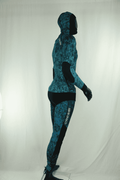 Cressi Blue Hunter 2 Pcs Mm Camouflage Wetsuits(Only Top) Wetsuit / Rashguard