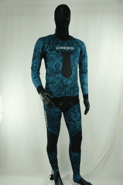 Cressi Blue Hunter 2 Pcs Mm Camouflage Wetsuits(Only Top) Wetsuit / Rashguard