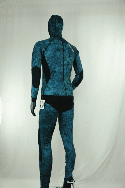 Cressi Blue Hunter 2 Pcs Mm Camouflage Wetsuits(Only Top) Wetsuit / Rashguard