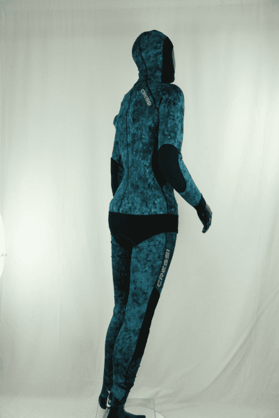 Cressi Blue Hunter 2 Pcs Mm Camouflage Wetsuits(Only Top) Wetsuit / Rashguard