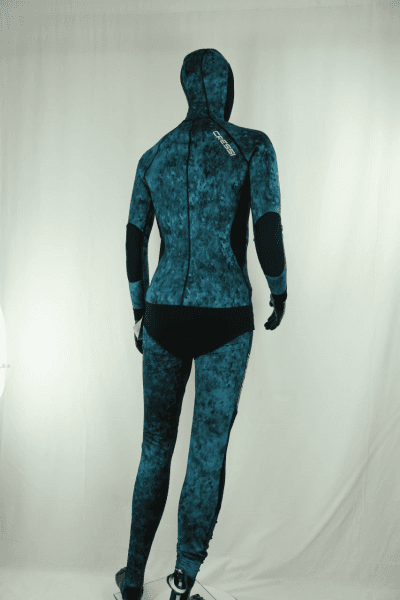 Cressi Blue Hunter 2 Pcs Mm Camouflage Wetsuits(Only Top) Wetsuit / Rashguard