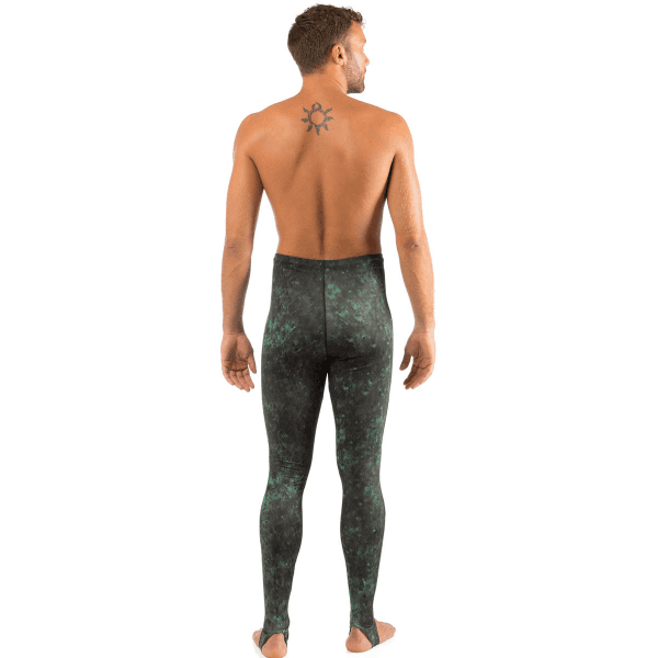 Cressi Cobia Green Camo Hooded Rash Guard - Neoprene Padded Chest Wetsuit / Rashguard