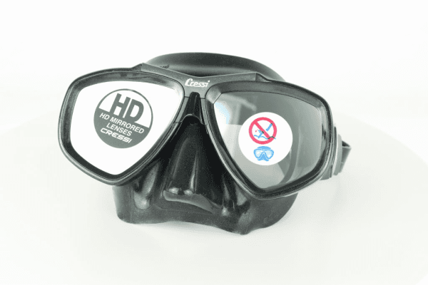 Cressi Focus Hd Mirrored Lens Mask Black Masks