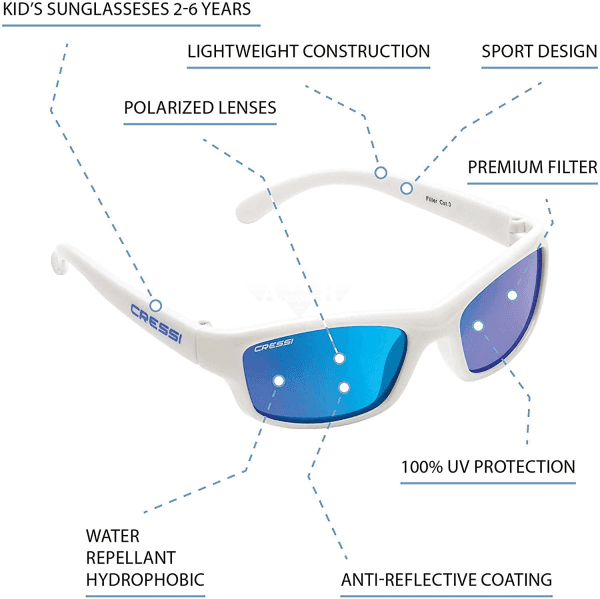 Cressi Maka Polazired Sunglasses 5-12 Yrs