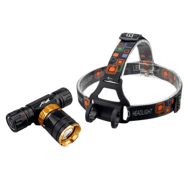 Diving Headlight Led + Charger Rechargeable Battery Flash Lights