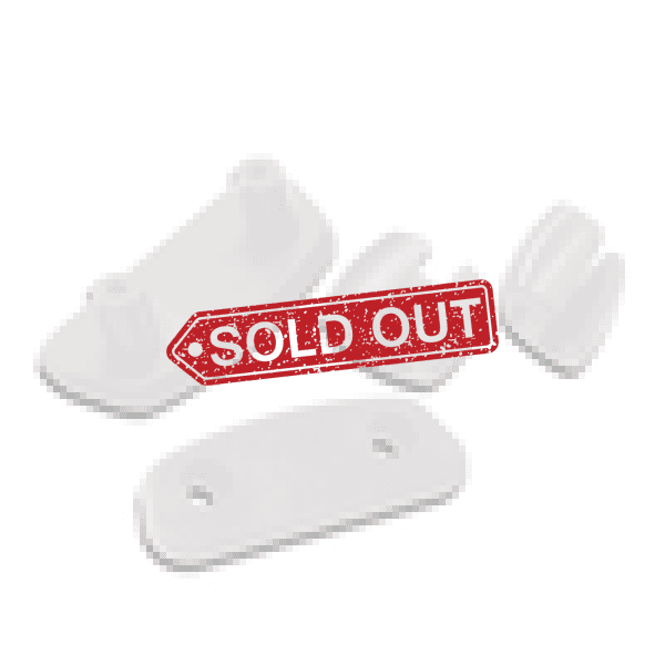 Hammerhead Fin Screw Kit With Clips (For Pair) White Fins