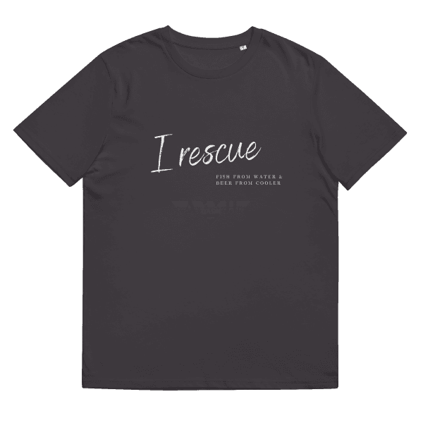 I Rescue Organic Cotton T-Shirt Anthracite / S