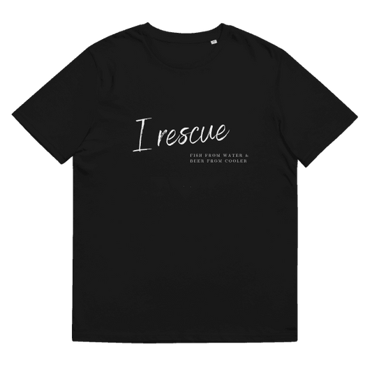 I Rescue Organic Cotton T-Shirt Black / S