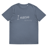 I Rescue Organic Cotton T-Shirt Dark Heather Blue / S