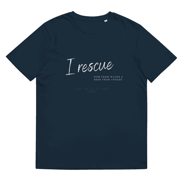 I Rescue Organic Cotton T-Shirt French Navy / S