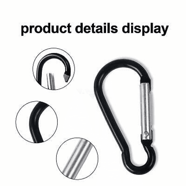 Salvimar 1.85 Aluminum Carabiner Belt Clip For Fish Stringer Weight Belts / Stringers