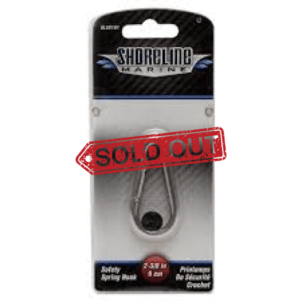 Shoreline Boat Safety Spring Hook Sl52151 | 2 3/8 Inch Stainless Steel