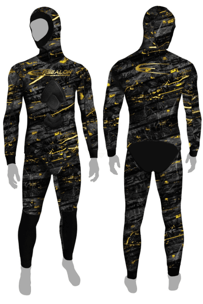 Epsealon Black Fusion Wetsuit 1.5 Mm / Rashguard