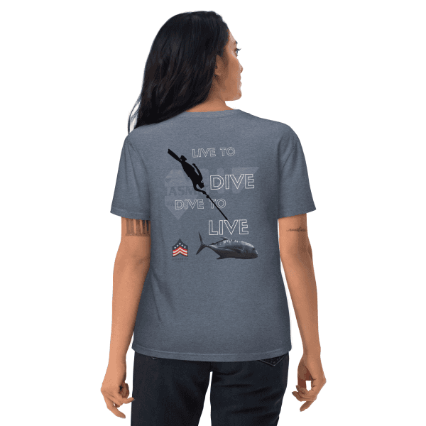 Live To Dive Dark Heather Blue / S