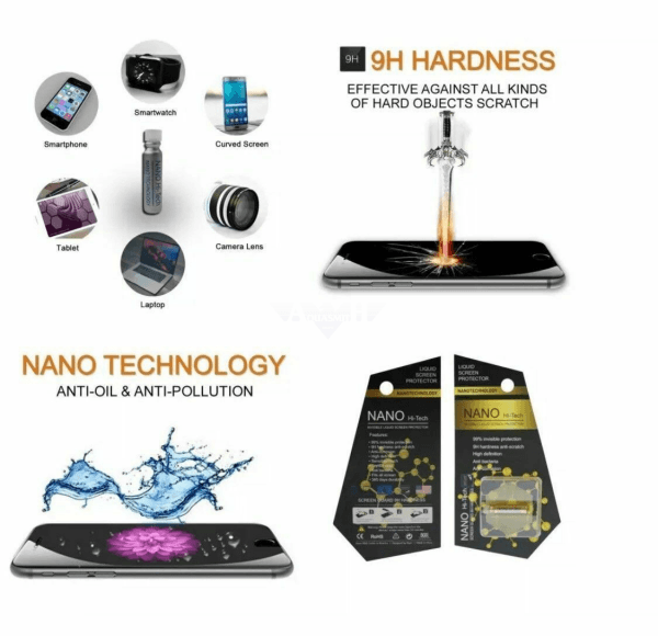 Nano Hi-Tech Invisible Liquid Screen Protector Apparel