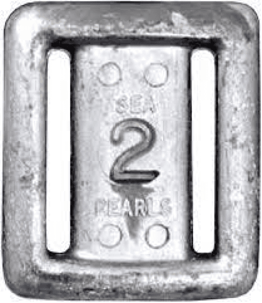 Sea Pearls Dive Weights 2Lbs Weight Belts / Stringers