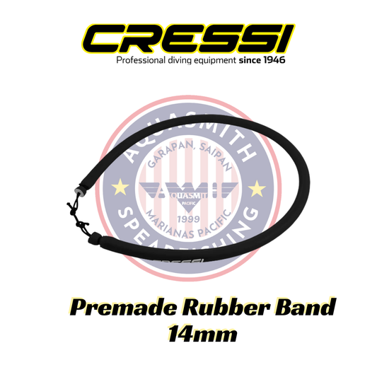 Cressi Premade Rubber Band 14 mm BK