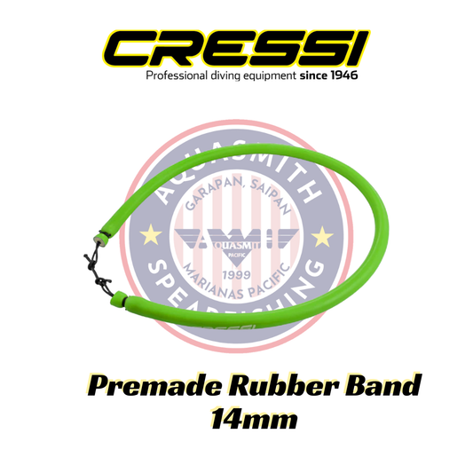 Cressi Premade Rubber Band 14 mm LIME