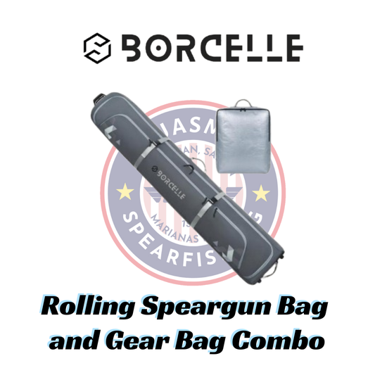 BorCeLLe Rolling Speargun Bag and Gear Bag Combo - Fully Padded  Bag with Wheels for Air Travel