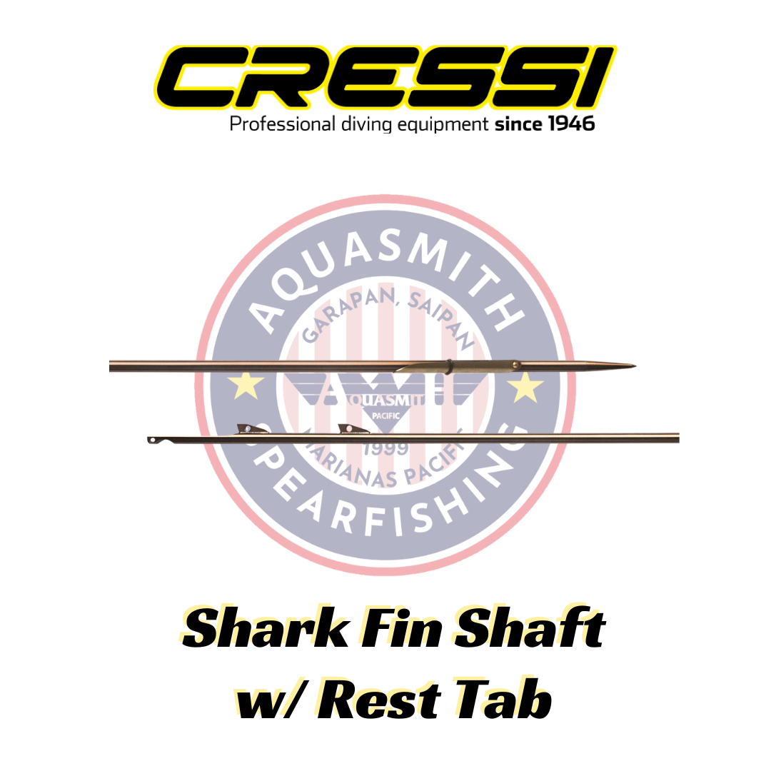 Cressi Kraken 7.0 mm inox finned shaft w/ bottom flopper