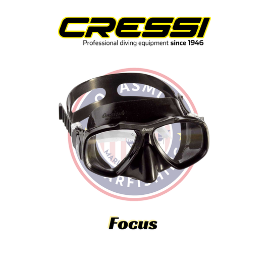 Cressi Focus HD Mirrored Lens Mask, Black