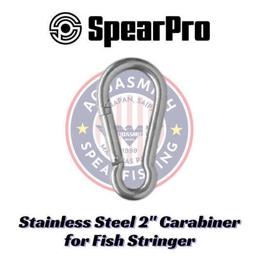 SpearPro Stainless Steel 2-Inch Carabiner (Belt Clip Type) for Fish Stringer