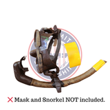 Waterproof Reflective Stickers for Snorkel Safety (Set of 2 + AQUASMITH Sticker)