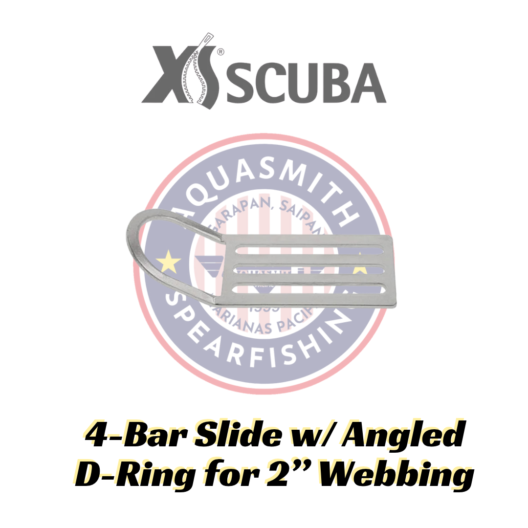 XSscuba 4-Bar Slide w/ Angled D-ring for 2" Webbing