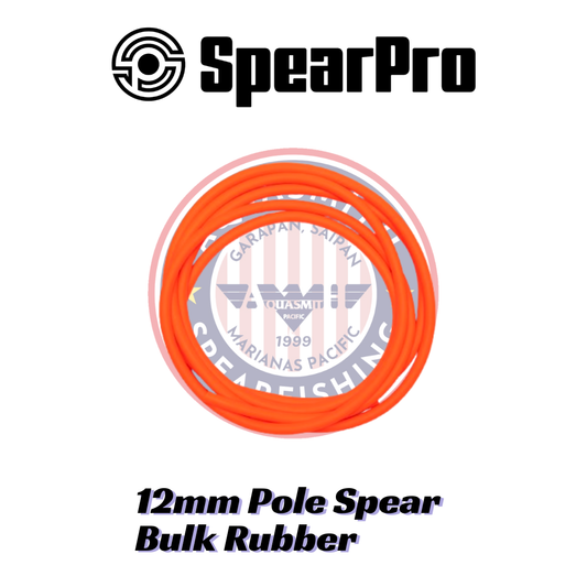 SpearPro 12mm Pole Spear Bulk Rubber Neon-Orange(Price Per Inch)