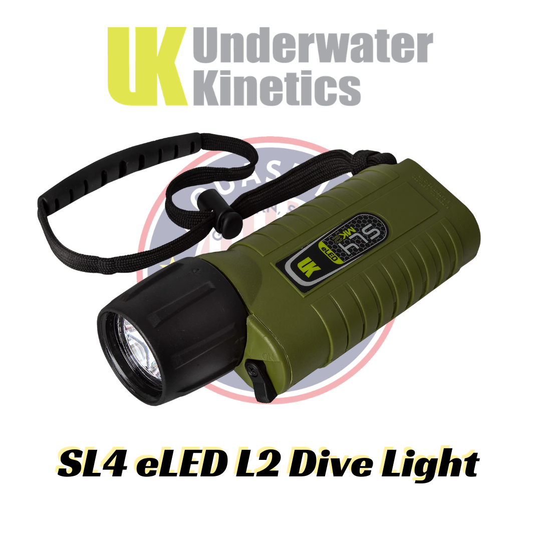 NEW! Underwater Kinetics SL4 eLED MK2 Dive Light w/ Battery