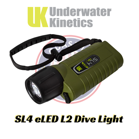 NEW! Underwater Kinetics SL4 eLED MK2 Dive Light w/ Battery
