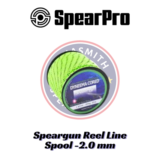 Speargun Reel Line Bulk 2.0 mm 250lb, 115 Kg(Neon Green / White)Price per Foot
