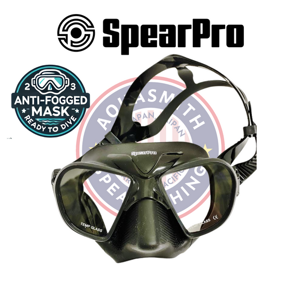 SpearPro X-factor mask – Pre-Treated Anti-Fog Lens | Spearfishing & Diving Mask