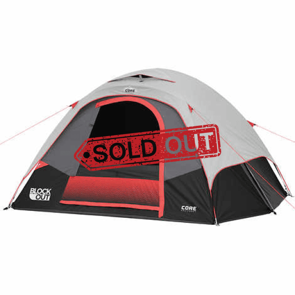 Core 6 Person Dome Tent With Block Out Technology Tents