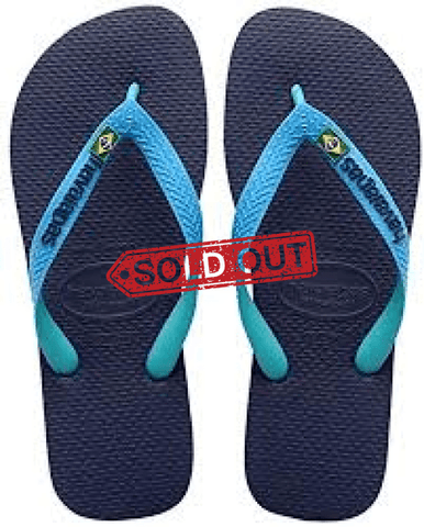 Havaianas Brasil Mix -Navy Blue/turquoise Sandals