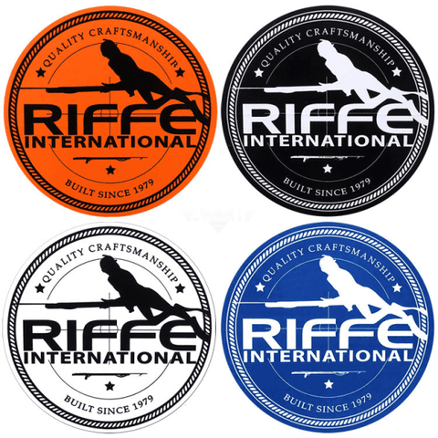 Riffe Round Vinyl Sticker Decal Apparel