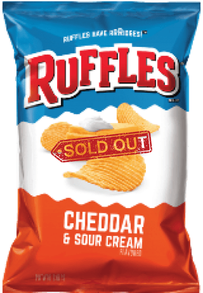 Ruffles Cheddar And Sour Cream Chips