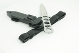 9 Serrated Fixed Blade Stainless Steel Knife Knives