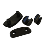 Hammerhead Fin Screw Kit With Clips (For Pair) Black Fins